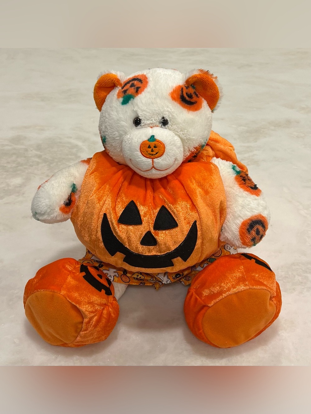 Build A Bear PAWSOME PUMPKIN Teddy Bear Limited Edition Halloween Plush Retired